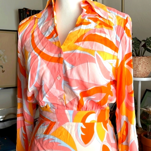 Mango Colorful Patterned Mini Dress - Picture 11 of 11